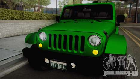 Jeep Wrangler Unlimited Rubicon 2013 для GTA San Andreas