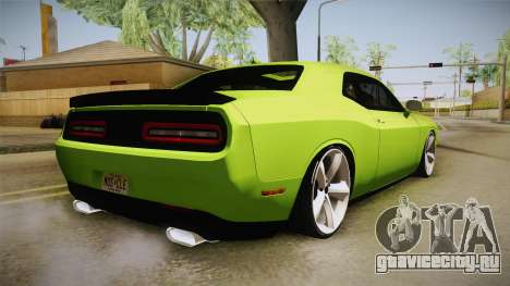 Dodge Challenger Hellcat 2015 для GTA San Andreas