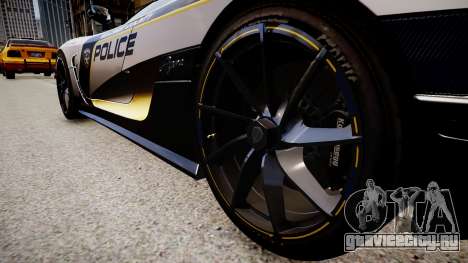 Koenigsegg Agera Police 2013 для GTA 4