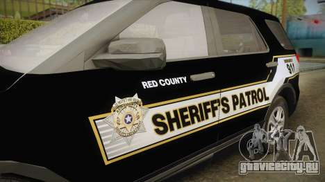 Ford Explorer 2016 Red County Sheriffs Office для GTA San Andreas