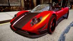 Pagani Zonda Cinque Roadster красный для GTA 4
