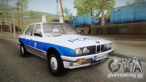 BMW 323i E30 Turkish Police для GTA San Andreas
