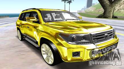 Toyota Land Cruiser 200 жёлтый для GTA San Andreas