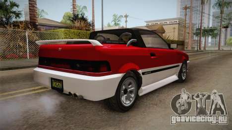 GTA 5 Dinka Blista Cabrio IVF для GTA San Andreas