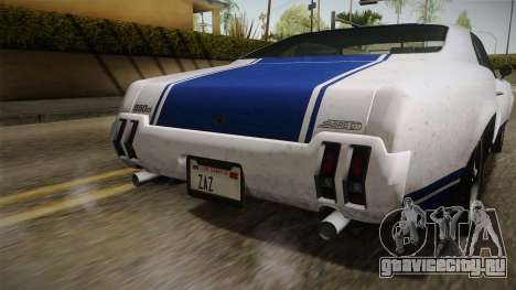 GTA 5 Declasse Sabre GT Painted Bumpers для GTA San Andreas