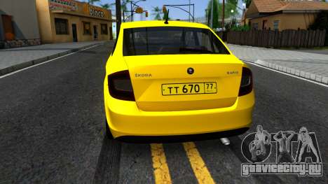 Skoda Rapid "Yandex Taxi" для GTA San Andreas