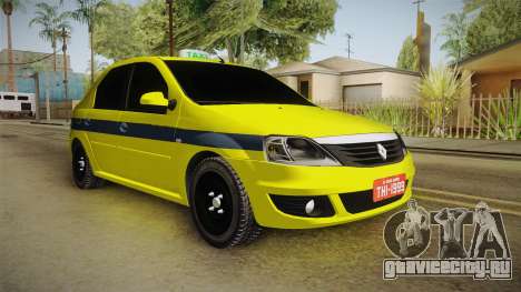 Renault Logan Taxi of Rio de Janeiro для GTA San Andreas