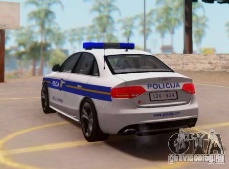 Audi S4 Croatian Police Car для GTA San Andreas