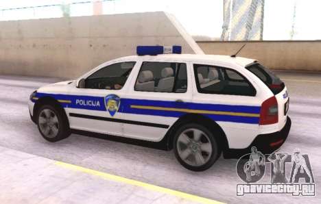 Skoda Octavia Scout Croatian Police Car для GTA San Andreas