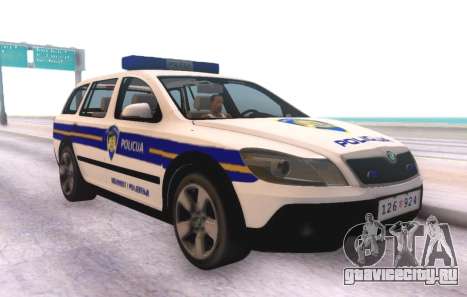 Skoda Octavia Scout Croatian Police Car для GTA San Andreas