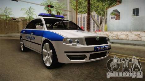 Skoda Superb Serbian Police v1 для GTA San Andreas