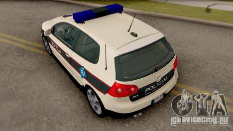 Volkswagen Golf V - BIH Police Car для GTA San Andreas