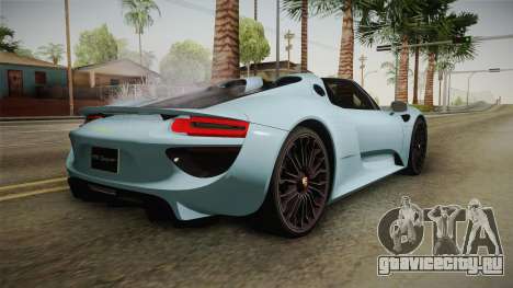 Porsche 918 Spyder для GTA San Andreas