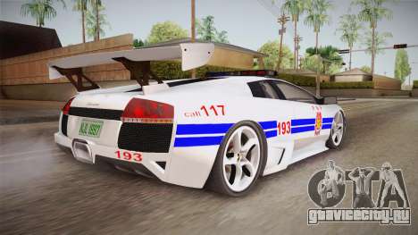 Lamborghini Murcielago P640 Bulacan Police для GTA San Andreas