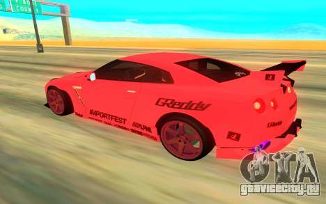 Nissan GTR R35 для GTA San Andreas