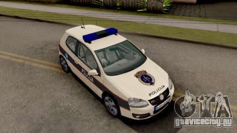 Volkswagen Golf V - BIH Police Car для GTA San Andreas