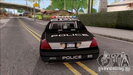 Ford Crown Vitoria High Speed Police для GTA San Andreas