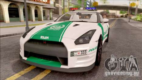 Nissan GT-R R35 Dubai High Speed Police для GTA San Andreas