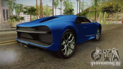 Bugatti Chiron Spyder для GTA San Andreas