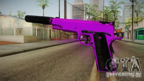 Purple Silenced Pistol для GTA San Andreas