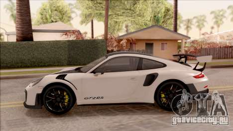 Porsche 911 GT2 RS Weissach Package SA Plate для GTA San Andreas