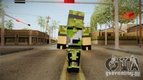 Minecraft Swat Skin для GTA San Andreas