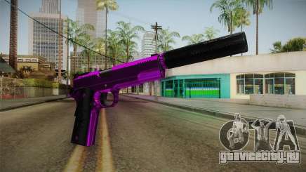 Purple Silenced Pistol для GTA San Andreas