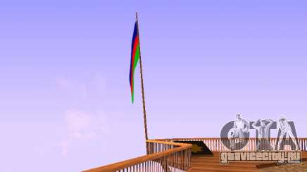 Azerbaijan Flag on Mount Chiliad для GTA San Andreas