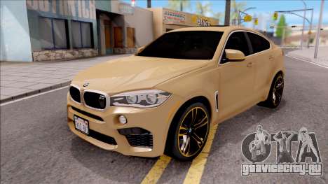 BMW X6M F86 2016 SA Plate для GTA San Andreas