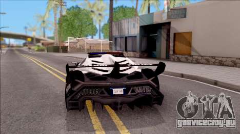 Lamborghini Veneno Police Las Venturas для GTA San Andreas
