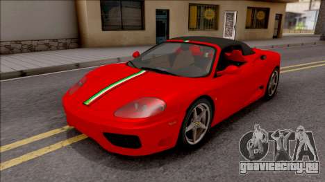 Ferrari 360 Spider US-Spec 2000 IVF для GTA San Andreas