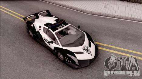 Lamborghini Veneno Police Las Venturas для GTA San Andreas