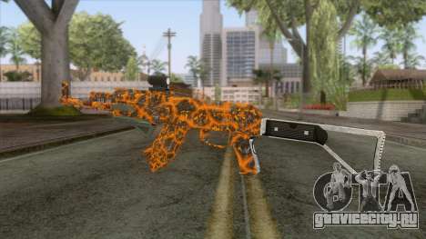 CoD: Black Ops II - AK-47 Lava Skin v1 для GTA San Andreas