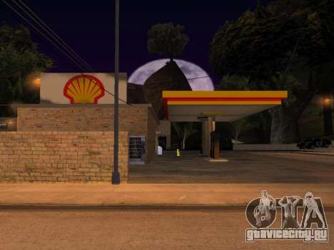 Shell Gas Station In Dillimore для GTA San Andreas