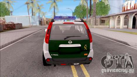 Nissan X-Trail Guardia Civil Spanish для GTA San Andreas