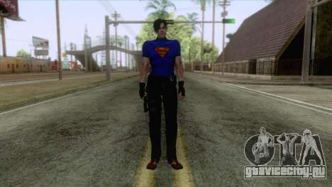 Leon Superman Cloth Skin для GTA San Andreas