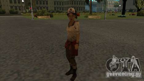 Clementine from The Walking Dead - season 3 для GTA San Andreas