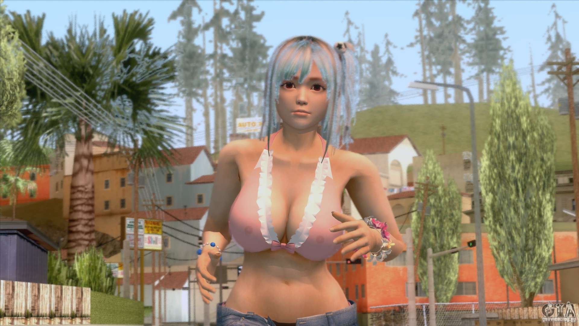 Мод Mo Sexy Beach Girl Skin 2 для GTA San Andreas. 