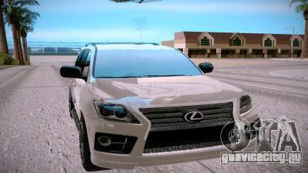 Lexus LX570 серебристый для GTA San Andreas