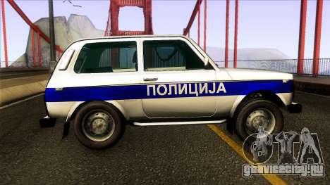 Lada Niva 4X4 Policija Republika Srpska для GTA San Andreas