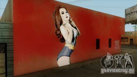 Sexy Amber Von Tassel Wall для GTA San Andreas