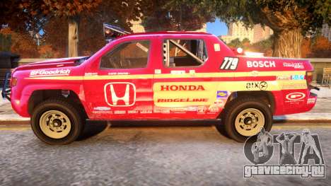 Baja 1000 Honda Ridgeline для GTA 4