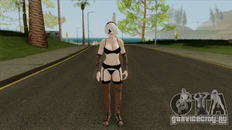 Dead Or Alive 5 LR YoRha 2B Black Lingerie для GTA San Andreas