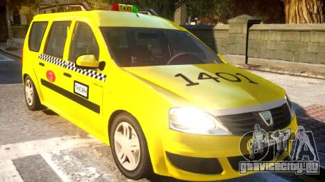 Dacia Logan MCV Taxi для GTA 4