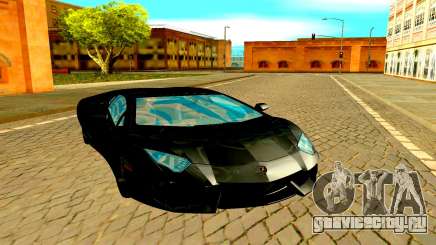 Lamborghini Aventador чёрный для GTA San Andreas