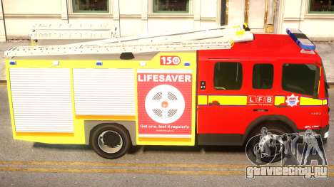 London Fire Brigade Atego Fire Appliance для GTA 4