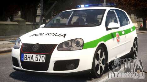 Volkswagen Golf 5 GTI Lithuanian Police для GTA 4