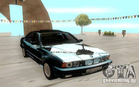 BMW 525i E34 Black для GTA San Andreas