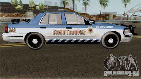 Ford Crown Victoria 2011 Red County Police для GTA San Andreas