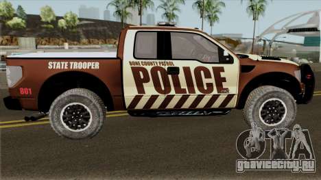 Ford F-150 Raptor 2016 Bone County Police для GTA San Andreas
